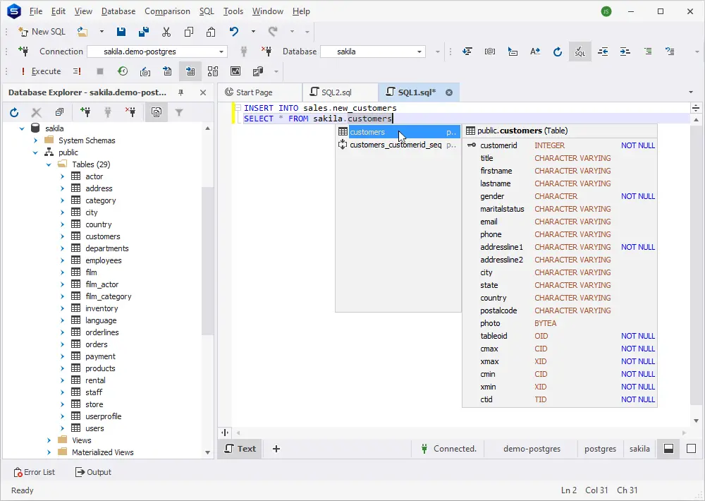 How to copy a table from one database to another