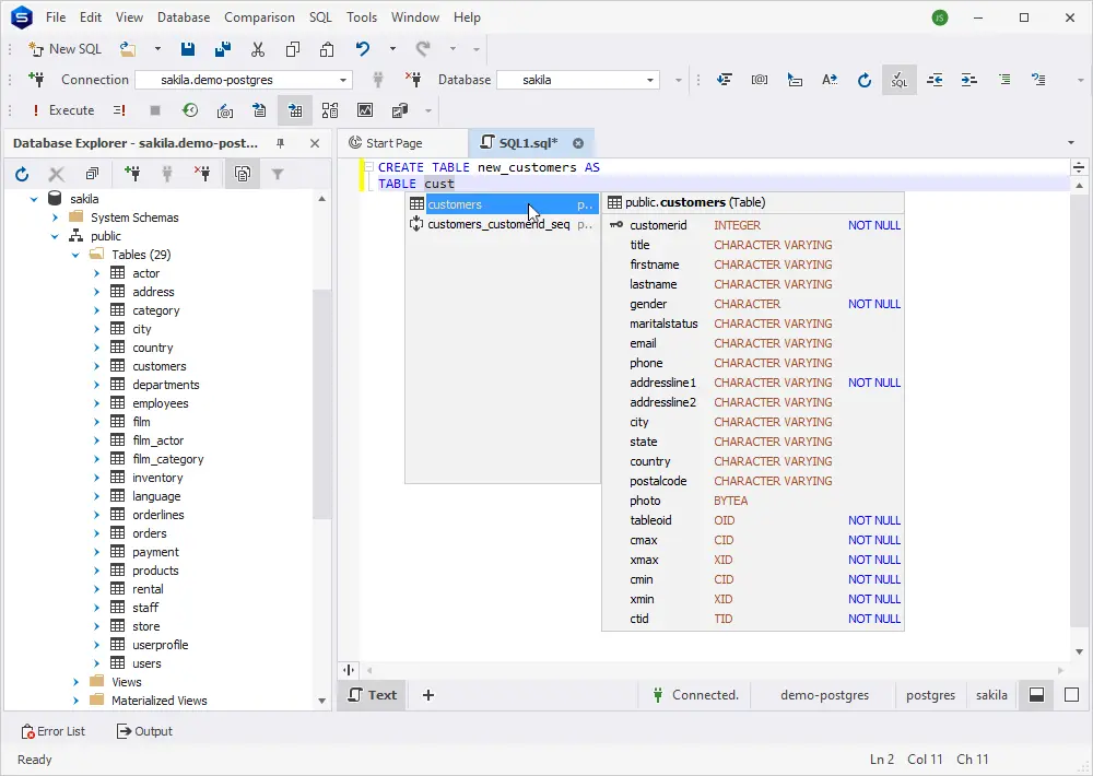 How to duplicate a PostgreSQL table