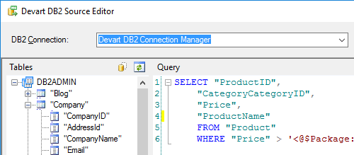 Devart DB2 Source Editor